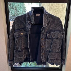 Cropped corduroy jacket